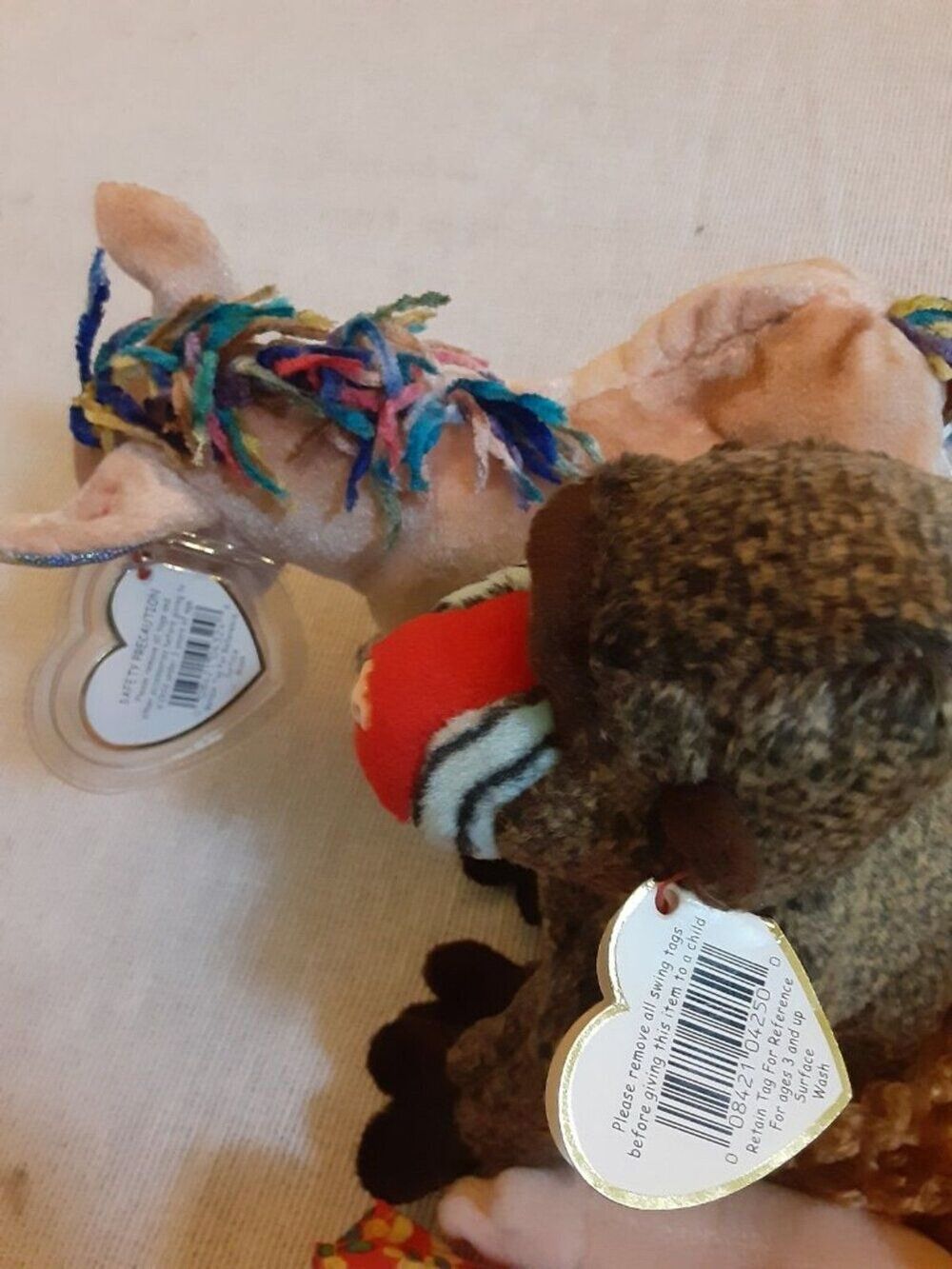 TYBeanie Babies lot of 4 Princess, Cheeks, Frogs punkie collection Horse Zodiac - Picture 4 of 13